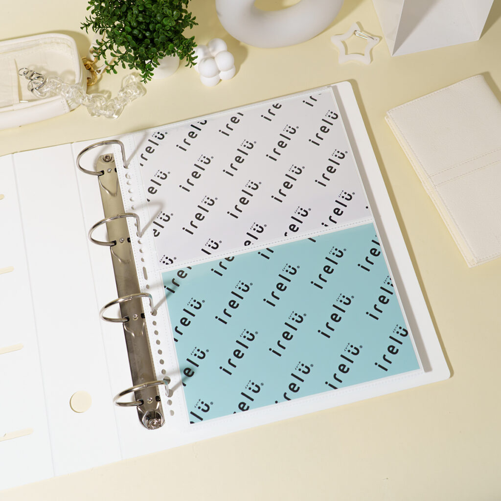 白台紙で透けにくく美しい収納を実現