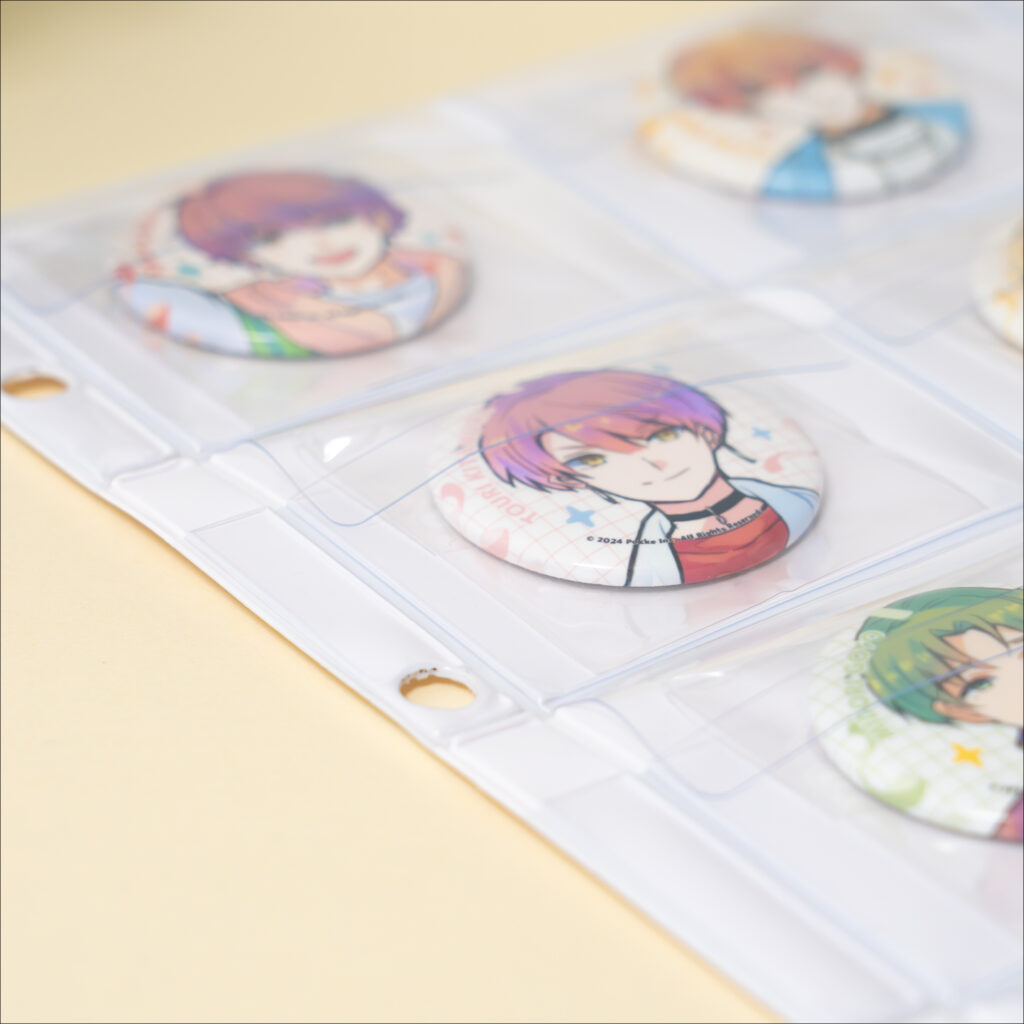 高透明フィルムと白台紙の組み合わせ