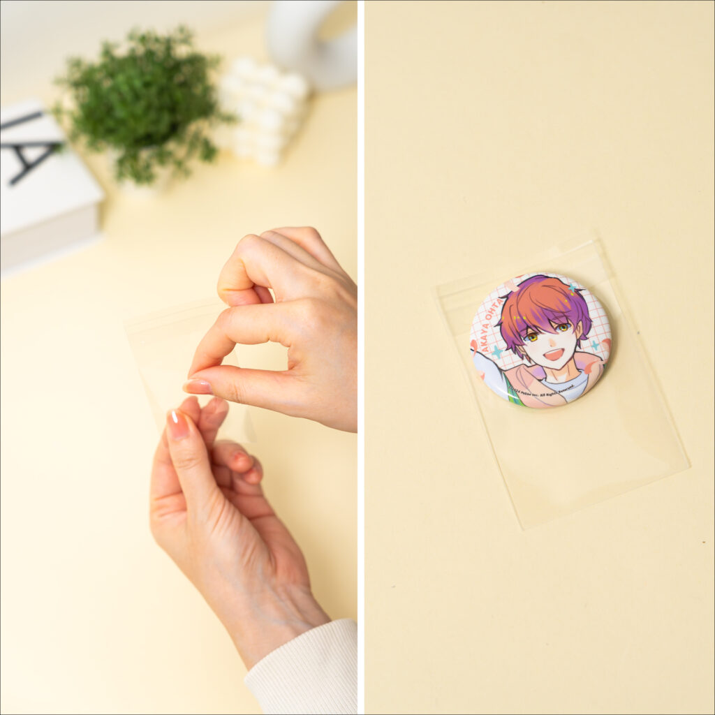 高透明OPP素材でグッズの魅力をそのまま楽しめる