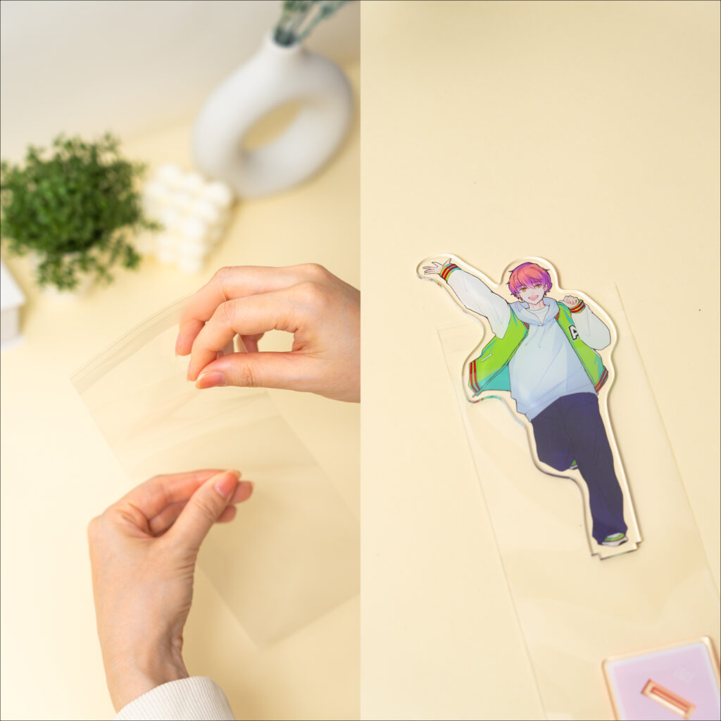 グッズの見た目を損なわない高透明OPP素材